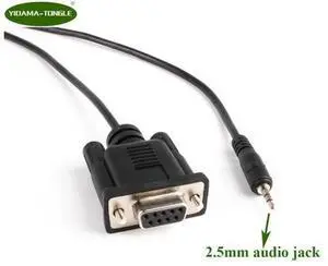 DB9 9Pin Female to 2.5mm 3P Male Jack Adapter Serial RS232 Cable, for Glucose Meter, Radio Device Serial Communication Data Transfer Industrial Debug Connection Accessory DB9 9Pin Female to 2.5mm 3P Male Jack Adapter Serial RS232 Cable, for Glucose Meter, Radio Device Serial Communication Data Transfer Industrial Debug Connection Accessory