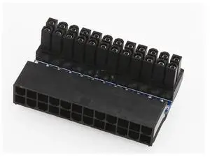 90Degree ATX 24Pin to 24Pin Motherboard Power Adapter Connector, RightAngle 24Pin ATX Mainboard Power Plug for Modular PSU, Neat Internal Chassis CableManagement for Desktop PC Build 90Degree ATX 24Pin to 24Pin Motherboard Power Adapter Connector, RightAngle 24Pin ATX Mainboard Power Plug for Modular PSU, Neat Internal Chassis CableManagement for Desktop PC Build