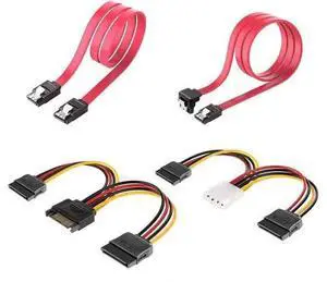 2Bay 2.5 Inch to 3.5 Inch Metal HDD SSD Mounting Bracket Adapter Kit, Convert Two 2.5" Drives to Standard 3.5" Drive Bay, Includes Red SATA DataPower Cables and Full Set Mounting Screws 2Bay 2.5 Inch to 3.5 Inch Metal HDD SSD Mounting Bracket Adapter Kit, Convert Two 2.5" Drives to Standard 3.5" Drive Bay, Includes Red SATA DataPower Cables and Full Set Mounting Screws