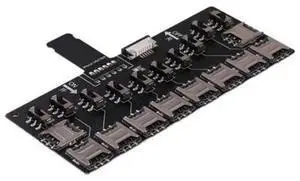 10Slot SIM Card Adapter MultiSIM Card Reader, Mini SIM Nano SIM Card Tray with Independent Control Switch, Portable MultiCard Converter Compatible with iPhone 5 6 7 8 X Series Smartphones 10Slot SIM Card Adapter MultiSIM Card Reader, Mini SIM Nano SIM Card Tray with Independent Control Switch, Portable MultiCard Converter Compatible with iPhone 5 6 7 8 X Series Smartphones