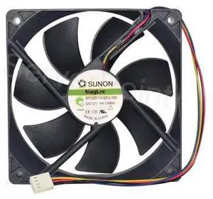 Replacement Cooling Fan for SUNON MFC0251V3Q01US99, 12025 120×120×25mm 12CM DC12V 4PWM Wire Fan, Mute HighAirflow Cooler for PC Chassis Industrial Equipment Replacement Cooling Fan for SUNON MFC0251V3Q01US99, 12025 120×120×25mm 12CM DC12V 4PWM Wire Fan, Mute HighAirflow Cooler for PC Chassis Industrial Equipment