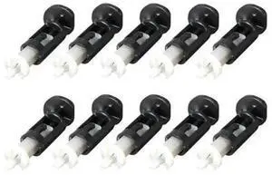 10 Pairs CPU Heatsink Mount Push Pins, Plastic PushScrew Cooler Fastener Mounting Clips, Replacement Retention Accessories for Intel Socket CPU Cooling Fan Radiator Installation 10 Pairs CPU Heatsink Mount Push Pins, Plastic PushScrew Cooler Fastener Mounting Clips, Replacement Retention Accessories for Intel Socket CPU Cooling Fan Radiator Installation