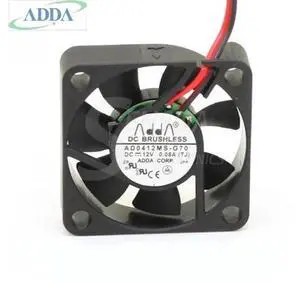 4010 Mini Silent Cooling Fan DC12V, Replacement for ADDA AD0412MSG70, 40×40×10mm 0.08A LowNoise Axial Fan for Small Host, Router, 3D Printer and Electronic Equipment Heat Dissipation 4010 Mini Silent Cooling Fan DC12V, Replacement for ADDA AD0412MSG70, 40×40×10mm 0.08A LowNoise Axial Fan for Small Host, Router, 3D Printer and Electronic Equipment Heat Dissipation