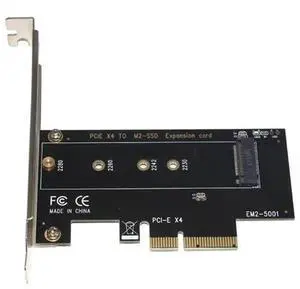 MKey M.2 NVMe SSD to PCIe 3.0 X4 Adapter Card, M.2 SSD Riser Card Supports 2230 2242 2260 2280 Size Drives, Compatible with PCIE X4 X8 X16 Desktop Motherboard Slots MKey M.2 NVMe SSD to PCIe 3.0 X4 Adapter Card, M.2 SSD Riser Card Supports 2230 2242 2260 2280 Size Drives, Compatible with PCIE X4 X8 X16 Desktop Motherboard Slots