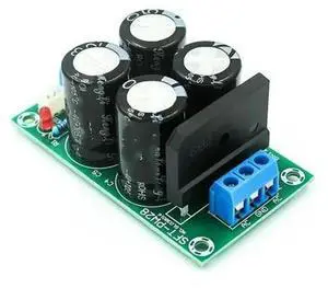 PW28 Dual Power Filter Rectifier Board, HighCurrent 25A Flat Bridge Unregulated Power Supply Board, AC to DC DualOutput Rectifier Filter Module for Audio Power Amplifier DIY Electronic Build Project PW28 Dual Power Filter Rectifier Board, HighCurrent 25A Flat Bridge Unregulated Power Supply Board, AC to DC DualOutput Rectifier Filter Module for Audio Power Amplifier DIY Electronic Build Project