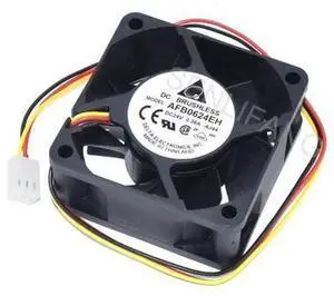 Replacement Square Cooling Fan for Delta AFB0624EH, 60×60×25mm 6025 6CM DC24V 0.36A 3Wire Brushless Axial Fan for Server Cabinet, Inverter and Industrial Equipment Heat Dissipation Replacement Square Cooling Fan for Delta AFB0624EH, 60×60×25mm 6025 6CM DC24V 0.36A 3Wire Brushless Axial Fan for Server Cabinet, Inverter and Industrial Equipment Heat Dissipation