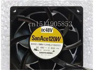 120x120x38mm Server Cooling Fan Replacement for Sanyo 9WV1248J1D003, DC 48V 0.65A HighSpeed Axial Fan for Server Cabinet, Industrial Chassis, Network Device Heat Dissipation 120x120x38mm Server Cooling Fan Replacement for Sanyo 9WV1248J1D003, DC 48V 0.65A HighSpeed Axial Fan for Server Cabinet, Industrial Chassis, Network Device Heat Dissipation