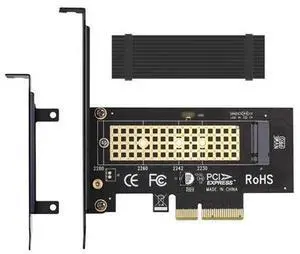 M.2 NVMe to PCIe 3.0 x4 Adapter Card with Aluminum Heatsink, M.2 NVMe SSD PCIE Expansion Converter for Desktop PC, Supports M Key NVMe M.2 2230/2242/2260/2280 Solid State Drives M.2 NVMe to PCIe 3.0 x4 Adapter Card with Aluminum Heatsink, M.2 NVMe SSD PCIE Expansion Converter for Desktop PC, Supports M Key NVMe M.2 2230/2242/2260/2280 Solid State Drives