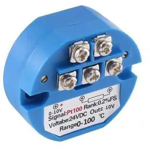 PT100 RTD Temperature Transmitter, PT100 to 010V Signal Converter, 0100 Measuring Range, RTD Input 010V Output, DC24V Powered Thermal Resistance Module for Industrial Temperature Monitoring PT100 RTD Temperature Transmitter, PT100 to 010V Signal Converter, 0100 Measuring Range, RTD Input 010V Output, DC24V Powered Thermal Resistance Module for Industrial Temperature Monitoring
