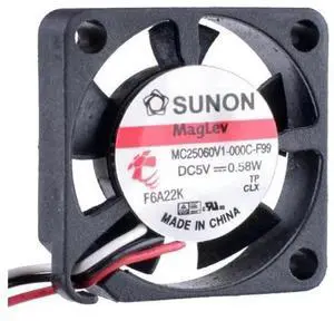 COOLING REVOLUTION MC25060V1000CF99 Mini Cooling Fan, 2506 25x25x6mm UltraSlim 25mm DC 5V 0.58W 3Wire Brushless Axial Fan for Router, SetTopBox, Small Electronic Device Heat Dissipation COOLING REVOLUTION MC25060V1000CF99 Mini Cooling Fan, 2506 25x25x6mm UltraSlim 25mm DC 5V 0.58W 3Wire Brushless Axial Fan for Router, SetTopBox, Small Electronic Device Heat Dissipation