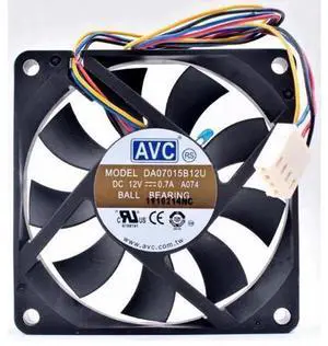 Replacement PWM Cooling Fan for DA07015B12U, 7015 70×70×15mm 7CM DC12V 0.70A 4Wire Axial Fan, HighSpeed AdjustableSpeed Fan for Computer Chassis CPU Heatsink Heat Dissipation Replacement PWM Cooling Fan for DA07015B12U, 7015 70×70×15mm 7CM DC12V 0.70A 4Wire Axial Fan, HighSpeed AdjustableSpeed Fan for Computer Chassis CPU Heatsink Heat Dissipation
