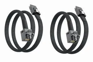 SFF8643 to SFF8087 Internal Mini SAS HD Cable, 1Meter 3.28FT Server Storage Cord, Supports 12Gbps SAS & 6Gbps SAS/SATA Drives, 2Pack Internal SAS Cable for RAID Controller Host Bus Adapter SFF8643 to SFF8087 Internal Mini SAS HD Cable, 1Meter 3.28FT Server Storage Cord, Supports 12Gbps SAS & 6Gbps SAS/SATA Drives, 2Pack Internal SAS Cable for RAID Controller Host Bus Adapter