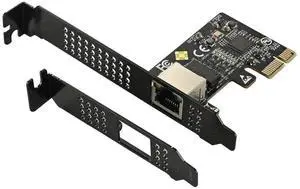 PCIe 5.0 Gigabit Ethernet Expansion Card, PCI Express X1 RJ45 1000Mbps LAN Adapter for Desktop PC, Driver Supported for Windows 11/10/8.1/8/7, Windows Server 2022/2019/2016 and Linux OS PCIe 5.0 Gigabit Ethernet Expansion Card, PCI Express X1 RJ45 1000Mbps LAN Adapter for Desktop PC, Driver Supported for Windows 11/10/8.1/8/7, Windows Server 2022/2019/2016 and Linux OS