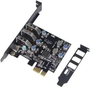 PCIe 1X Expansion Card with 4 Ports USB 3.0 + USB Type-C Port, 5Gbps High Speed PCI Express USB Hub Controller Card, Low Profile Bracket Included for 2U Rack Server Chassis and Standard Desktop Comput PCIe 1X Expansion Card with 4 Ports USB 3.0 + USB Type-C Port, 5Gbps High Speed PCI Express USB Hub Controller Card, Low Profile Bracket Included for 2U Rack Server Chassis and Standard Desktop Comput