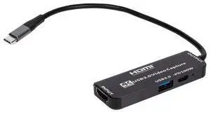 Torpedo Nova USB C 4K 30Hz Video Capture Card with 100W PD Charging & USB 3.0 5Gbps Data Port, Plug and Play Capture Adapter for OBS Live Streaming, Gaming Recording, Video Conference, Compatible with Torpedo Nova USB C 4K 30Hz Video Capture Card with 100W PD Charging & USB 3.0 5Gbps Data Port, Plug and Play Capture Adapter for OBS Live Streaming, Gaming Recording, Video Conference, Compatible with