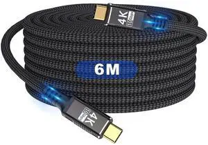 20FT Long Nylon Braided USB C to USB C Cable, USB 3.1 Gen1 10Gbps Data Speed, Supports 4K@60Hz & 2K@120Hz Video Display, PD3.0 100W Fast Charging Cord Backward Compatible with Thunderbolt 3 Devices 20FT Long Nylon Braided USB C to USB C Cable, USB 3.1 Gen1 10Gbps Data Speed, Supports 4K@60Hz & 2K@120Hz Video Display, PD3.0 100W Fast Charging Cord Backward Compatible with Thunderbolt 3 Devices