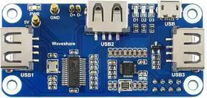 PoE Ethernet & USB HUB HAT for Raspberry Pi, 802.3af Standard PoE Power Supply with 3 USB 2.0 Ports, Compatible with Pi Zero Zero W 4B 3B 3B+ PoE Ethernet & USB HUB HAT for Raspberry Pi, 802.3af Standard PoE Power Supply with 3 USB 2.0 Ports, Compatible with Pi Zero Zero W 4B 3B 3B+