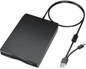 3.5 Inch External USB Floppy Disk Drive Portable Dual Interface USB FDD Floppy Disk Reader for Laptop Desktop PC Supports 1.44MB 3.5-inch Floppy Disks Plug and Play Diskette Drive 3.5 Inch External USB Floppy Disk Drive Portable Dual Interface USB FDD Floppy Disk Reader for Laptop Desktop PC Supports 1.44MB 3.5-inch Floppy Disks Plug and Play Diskette Drive