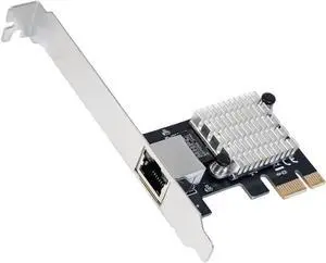 2.5G PCIe Network Card Intel I225 Chipset, PCI Express RJ45 LAN Adapter 10/100/1000/2500Mbps Gigabit Ethernet NIC SY-PEX24076 for Desktop PC Gaming Server High Speed Network Expansion 2.5G PCIe Network Card Intel I225 Chipset, PCI Express RJ45 LAN Adapter 10/100/1000/2500Mbps Gigabit Ethernet NIC SY-PEX24076 for Desktop PC Gaming Server High Speed Network Expansion