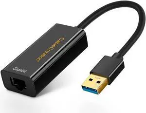 CableCreation USB 3.0 to Gigabit Ethernet Adapter 10/100/1000Mbps RJ45 Wired LAN Network Converter Compatible with Nintendo Switch Windows macOS MacBook Surface Pro Laptop Desktop PC and More Devices CableCreation USB 3.0 to Gigabit Ethernet Adapter 10/100/1000Mbps RJ45 Wired LAN Network Converter Compatible with Nintendo Switch Windows macOS MacBook Surface Pro Laptop Desktop PC and More Devices
