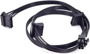 Modular PSU PCIe 6Pin 1 to 3 Molex 4Pin IDE Power Splitter Cable for Corsair TX650M TX750M TX850M, 6Pin PCI-E Male to Triple 4Pin Peripheral Connector for Fan HDD LED Expansion Power Supply Modular PSU PCIe 6Pin 1 to 3 Molex 4Pin IDE Power Splitter Cable for Corsair TX650M TX750M TX850M, 6Pin PCI-E Male to Triple 4Pin Peripheral Connector for Fan HDD LED Expansion Power Supply