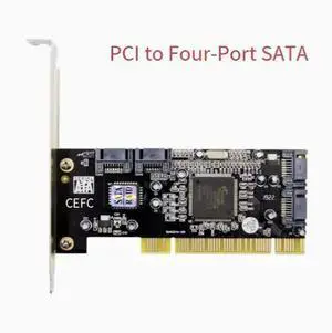 4-Port PCI to SATA 3.0 Expansion Card with Silicon Image 3114 Chip, Internal SATA Controller Adapter Supports 4 HDD/SSD Drives, Hardware RAID 0/1/10 Mode, Desktop PC and Old Server Hard Disk Storage C 4-Port PCI to SATA 3.0 Expansion Card with Silicon Image 3114 Chip, Internal SATA Controller Adapter Supports 4 HDD/SSD Drives, Hardware RAID 0/1/10 Mode, Desktop PC and Old Server Hard Disk Storage C