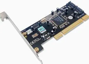 PCI to SATA 2 Ports Expansion Card 3112 SATA Controller, PCI to SATA 3.0 Adapter, Support 2 SATA HDD/SSD, for Desktop PC/Workstation PCI to SATA 2 Ports Expansion Card 3112 SATA Controller, PCI to SATA 3.0 Adapter, Support 2 SATA HDD/SSD, for Desktop PC/Workstation