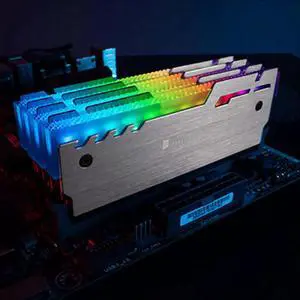 2 Pack NC-3 ARGB RAM Heatsink Cooler with 5V 3Pin Sync Header, Aluminum Memory Radiator Cooling Vest Heat Dissipation Pad for Desktop DDR4 DDR5 PC Gaming Memory Module Modding 2 Pack NC-3 ARGB RAM Heatsink Cooler with 5V 3Pin Sync Header, Aluminum Memory Radiator Cooling Vest Heat Dissipation Pad for Desktop DDR4 DDR5 PC Gaming Memory Module Modding