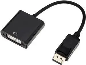 DisplayPort DP Male to DVI Female Adapter Converter, Unidirectional DP to DVI Video Connector Supports 1080P Full HD Resolution for Desktop PC, Monitor, Projector and DVI Display Devices DisplayPort DP Male to DVI Female Adapter Converter, Unidirectional DP to DVI Video Connector Supports 1080P Full HD Resolution for Desktop PC, Monitor, Projector and DVI Display Devices