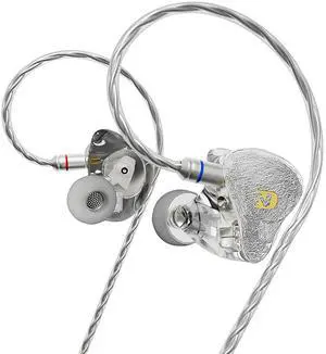 ND 001 4BA+1DD Hybrid Driver In Ear Monitor IEM Earphones, Professional HiFi Wired Earbuds with Deep Bass, Detachable Tangle-Free Cable for Stage Monitoring, Studio Recording & Audiophile Listening ND 001 4BA+1DD Hybrid Driver In Ear Monitor IEM Earphones, Professional HiFi Wired Earbuds with Deep Bass, Detachable Tangle-Free Cable for Stage Monitoring, Studio Recording & Audiophile Listening