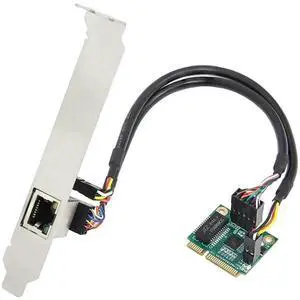 2.5G Gigabit Mini PCI-E Ethernet Network Card SI-MPE24073, 10/100/1000/2500Mbps RJ45 LAN Adapter, Mini PCI Express 2.5G Network Controller for Desktop PC Internal Network Upgrade 2.5G Gigabit Mini PCI-E Ethernet Network Card SI-MPE24073, 10/100/1000/2500Mbps RJ45 LAN Adapter, Mini PCI Express 2.5G Network Controller for Desktop PC Internal Network Upgrade