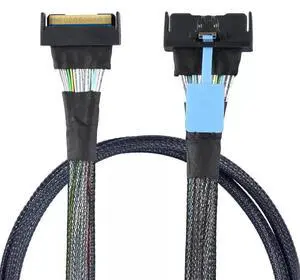 0.8m PCIe 5.0 SAS MCIO SFF-8654 8I 74Pin Interconnect Cable, MCIO 74P to SFF-8654 8I High Speed Server Storage Cable for Rack Server Backplane NVMe SSD NAS Storage System 0.8m PCIe 5.0 SAS MCIO SFF-8654 8I 74Pin Interconnect Cable, MCIO 74P to SFF-8654 8I High Speed Server Storage Cable for Rack Server Backplane NVMe SSD NAS Storage System