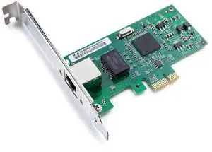 Single Port Gigabit PCIe X1 Ethernet Card with Intel 82573 Chip, 10/100/1000Mbps RJ45 LAN Adapter Equivalent to Intel Original 82573 Network Card, Includes Low Profile Bracket for Windows Windows Serv Single Port Gigabit PCIe X1 Ethernet Card with Intel 82573 Chip, 10/100/1000Mbps RJ45 LAN Adapter Equivalent to Intel Original 82573 Network Card, Includes Low Profile Bracket for Windows Windows Serv