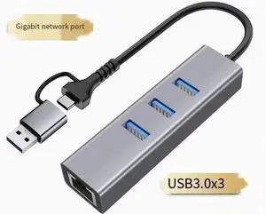 4-in-1 USB C Multiport Hub with Gigabit RJ45 Ethernet Port, Type C to USB 3.0 Adapter Docking Station, High Speed LAN Network Splitter for Laptops, Desktops and All Full-Function Type-C Devices 4-in-1 USB C Multiport Hub with Gigabit RJ45 Ethernet Port, Type C to USB 3.0 Adapter Docking Station, High Speed LAN Network Splitter for Laptops, Desktops and All Full-Function Type-C Devices