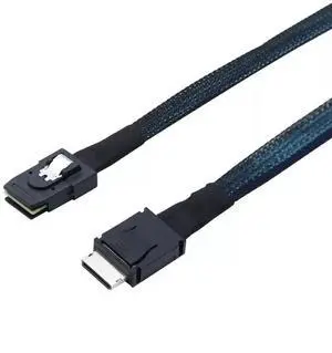 100CM PCIE OCuLink SFF-8611 4i to Mini SAS SFF-8087 Internal Server Cable, High Speed Enterprise Storage Interconnect Cord for RAID Controller, Hard Drive Backplane & Workstation Storage Expansion 100CM PCIE OCuLink SFF-8611 4i to Mini SAS SFF-8087 Internal Server Cable, High Speed Enterprise Storage Interconnect Cord for RAID Controller, Hard Drive Backplane & Workstation Storage Expansion