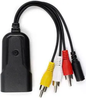 RCA AV to HDMI Composite Video Converter Adapter, Supports 1080P Output with Power Supply, Analog to Digital Signal Transcoder for PS1 PS2 PS3 Wii Wii U SEGA Retro Game Consoles RCA AV to HDMI Composite Video Converter Adapter, Supports 1080P Output with Power Supply, Analog to Digital Signal Transcoder for PS1 PS2 PS3 Wii Wii U SEGA Retro Game Consoles