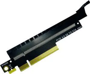 PCIe 4.0 X8 to X16 Riser Card PCB Adapter Board, GEN4 X4/X8 to X16 PCI-E Converter for GPU Graphics Card, Network Card, Video Capture Card and Standard PCIE Expansion Cards PCIe 4.0 X8 to X16 Riser Card PCB Adapter Board, GEN4 X4/X8 to X16 PCI-E Converter for GPU Graphics Card, Network Card, Video Capture Card and Standard PCIE Expansion Cards