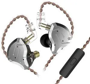 ZS10 Pro In Ear Monitor IEM Earphones with Mic, 4BA+1DD Hybrid 5 Drivers HiFi Wired Earbuds, Stainless Steel Faceplate Noise Isolating In Ear Headphones for Musicians Audiophiles Gaming, Black ZS10 Pro In Ear Monitor IEM Earphones with Mic, 4BA+1DD Hybrid 5 Drivers HiFi Wired Earbuds, Stainless Steel Faceplate Noise Isolating In Ear Headphones for Musicians Audiophiles Gaming, Black