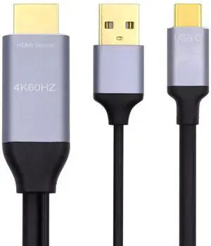 1.8M Reversible HDMI to USB-C Cable HDMI 1.4 Standard 4K Video Transmission Cord, Unidirectional HDMI Source to USB 3.1 Type-C Male Adapter Wire for Laptops Monitors Portable HD Displays 1.8M Reversible HDMI to USB-C Cable HDMI 1.4 Standard 4K Video Transmission Cord, Unidirectional HDMI Source to USB 3.1 Type-C Male Adapter Wire for Laptops Monitors Portable HD Displays