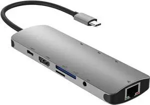 9 in 1 USB C Multiport Docking Station with 4K HDMI, 3 USB3.0+1 USB2.0, Gigabit Ethernet, SD TF Card Reader and PD Charging, Type C Adapter Compatible with MacBook Pro 2017 2018 MacBook Air 2018 9 in 1 USB C Multiport Docking Station with 4K HDMI, 3 USB3.0+1 USB2.0, Gigabit Ethernet, SD TF Card Reader and PD Charging, Type C Adapter Compatible with MacBook Pro 2017 2018 MacBook Air 2018