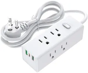 USA-01 US Standard Power Strip Surge Protector with 3 AC Outlets & 2 USB-A Charging Ports 5V 2.1A, 1.2M All-Copper Extension Cord 1875W 15A Compact Desktop Charging Station for Home and Office Use USA-01 US Standard Power Strip Surge Protector with 3 AC Outlets & 2 USB-A Charging Ports 5V 2.1A, 1.2M All-Copper Extension Cord 1875W 15A Compact Desktop Charging Station for Home and Office Use