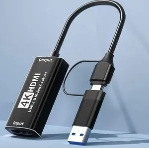 Type-C Video Capture Card with 100W PD Pass Through, HDMI to USB3.0 & USB-C Capture Device MS2130 Chip 1080P 60Hz Game Video Recorder Portable Docking Station for Gaming Live Streaming Video Recording Type-C Video Capture Card with 100W PD Pass Through, HDMI to USB3.0 & USB-C Capture Device MS2130 Chip 1080P 60Hz Game Video Recorder Portable Docking Station for Gaming Live Streaming Video Recording