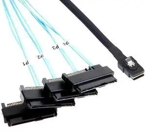 2 Pack 0.5m 1.6FT SFF-8087 Mini SAS Breakout Cable, SFF-8087 to 4 Ports SFF-8482 Server Hard Drive Cord with SATA Power Supply Wire, for RAID Card HBA Controller Storage Backplane Connection 2 Pack 0.5m 1.6FT SFF-8087 Mini SAS Breakout Cable, SFF-8087 to 4 Ports SFF-8482 Server Hard Drive Cord with SATA Power Supply Wire, for RAID Card HBA Controller Storage Backplane Connection
