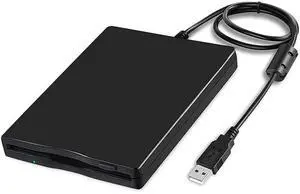 3.5 Inch External USB Floppy Disk Drive, Portable 1.44MB USB FDD Floppy Disk Reader Plug and Play Retro Data Storage Compatible with Laptops Desktops for Old File Data Reading and Backup 3.5 Inch External USB Floppy Disk Drive, Portable 1.44MB USB FDD Floppy Disk Reader Plug and Play Retro Data Storage Compatible with Laptops Desktops for Old File Data Reading and Backup