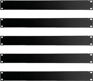 1U Blank Panel Rack Mount Spacer Filler Panel 19" Black Rack Blanking Blind Panel for Server Network Rack Enclosure Or Cabinet-5pcs (1U-5PCs)