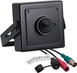 Evertech 1080p HD 4in1 AHD TVI CVI, Analog Indoor Mini Hidden Camera with Wide Angle Pinhole Lens
