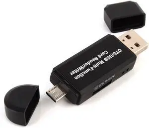 Card Reader Memory Card Reader Micro SD Card Reader Micro USB 2.0 OTG Adapter Connector for Smartphones/Tablets