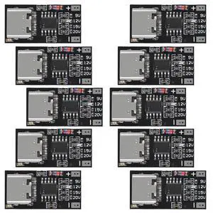 anicorn 10PCS Type-C PD2.0 PD3.0 9V 12V 15V 20V Fast Charge Trigger Polling Detector USB Boost Power Supply Change Module Charger Board anicorn 10PCS Type-C PD2.0 PD3.0 9V 12V 15V 20V Fast Charge Trigger Polling Detector USB Boost Power Supply Change Module Charger Board