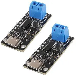 anicorn 2PCS 100W 5A USB-C Fast Charge USB-C PD QC DC 5V 9V 12V 15V 20V Adjustable Voltage Power Trigger Module 5A Type-C Female Input anicorn 2PCS 100W 5A USB-C Fast Charge USB-C PD QC DC 5V 9V 12V 15V 20V Adjustable Voltage Power Trigger Module 5A Type-C Female Input