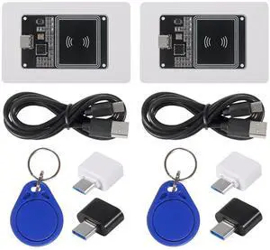 anicorn 2Sets PN532 V2.0 NFC RFID Wireless Module V3 User Kits Reader Writer Mode IC S50 Card PCB Attenna I2C IIC SPI HSU Type C Interface for Arduino Raspberry Pi anicorn 2Sets PN532 V2.0 NFC RFID Wireless Module V3 User Kits Reader Writer Mode IC S50 Card PCB Attenna I2C IIC SPI HSU Type C Interface for Arduino Raspberry Pi